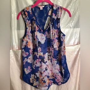 Candies sheer top with lace size small